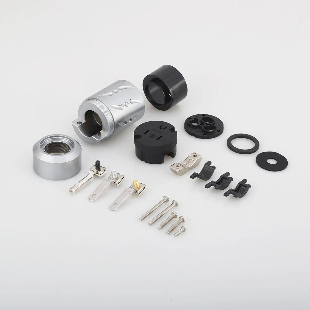 Виборг X 1 пара из алюминиевого сплава с родиевым покрытием 20 мм адаптер для