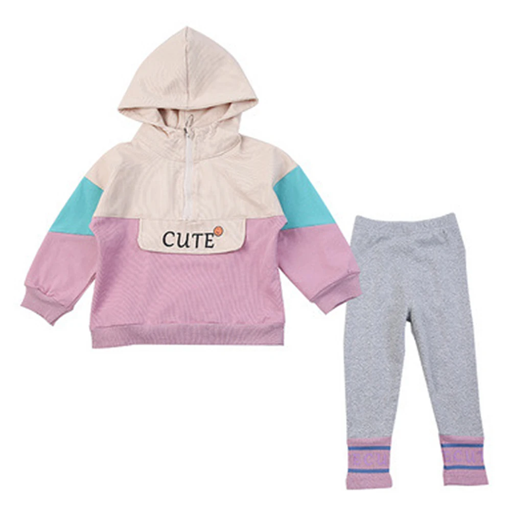 

Fall 2020 New Girl's Monogrammed Baby's Casual Two-piece Children's Clothing Baby Clothes Children's Clothing Girls Clothing