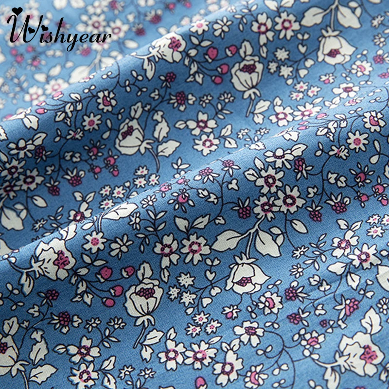 

Wishyear Girls Clothes Set New Summer Square Collar Floral T-shirt And White Shorts For Girl Kids Clothes Children Clothing 2-6