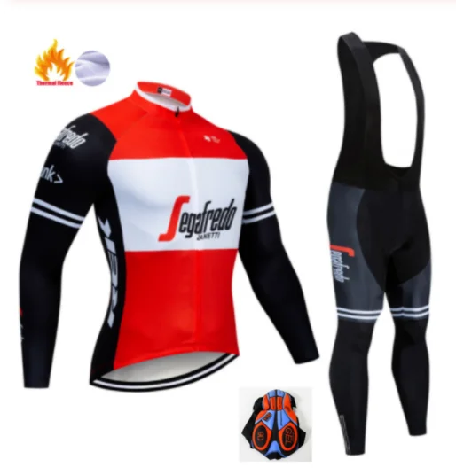 Winter Cycling Suit Треккинг SEGAFREDO зимний теплый флисовый комплект Джерси для велоспорта термальная одежда для велоспорта Mtb Одежда для верховой езды Ropa Ciclismo - Цвет: Winter Cycling Suit