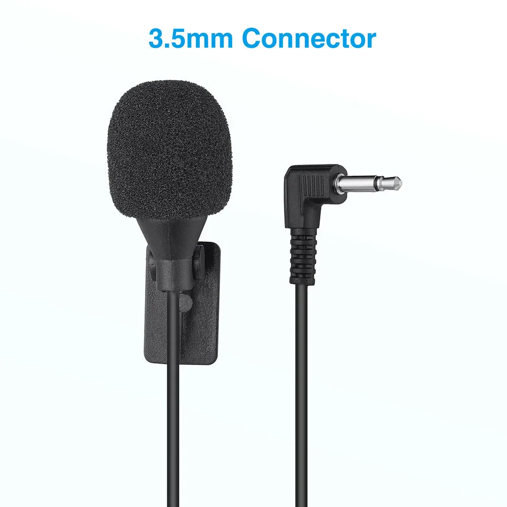 

3.5mm Jack Stereo Car Radio Microphone External Microphone For Car Radio Cell Phone Laptop Car Electronics Accessories
