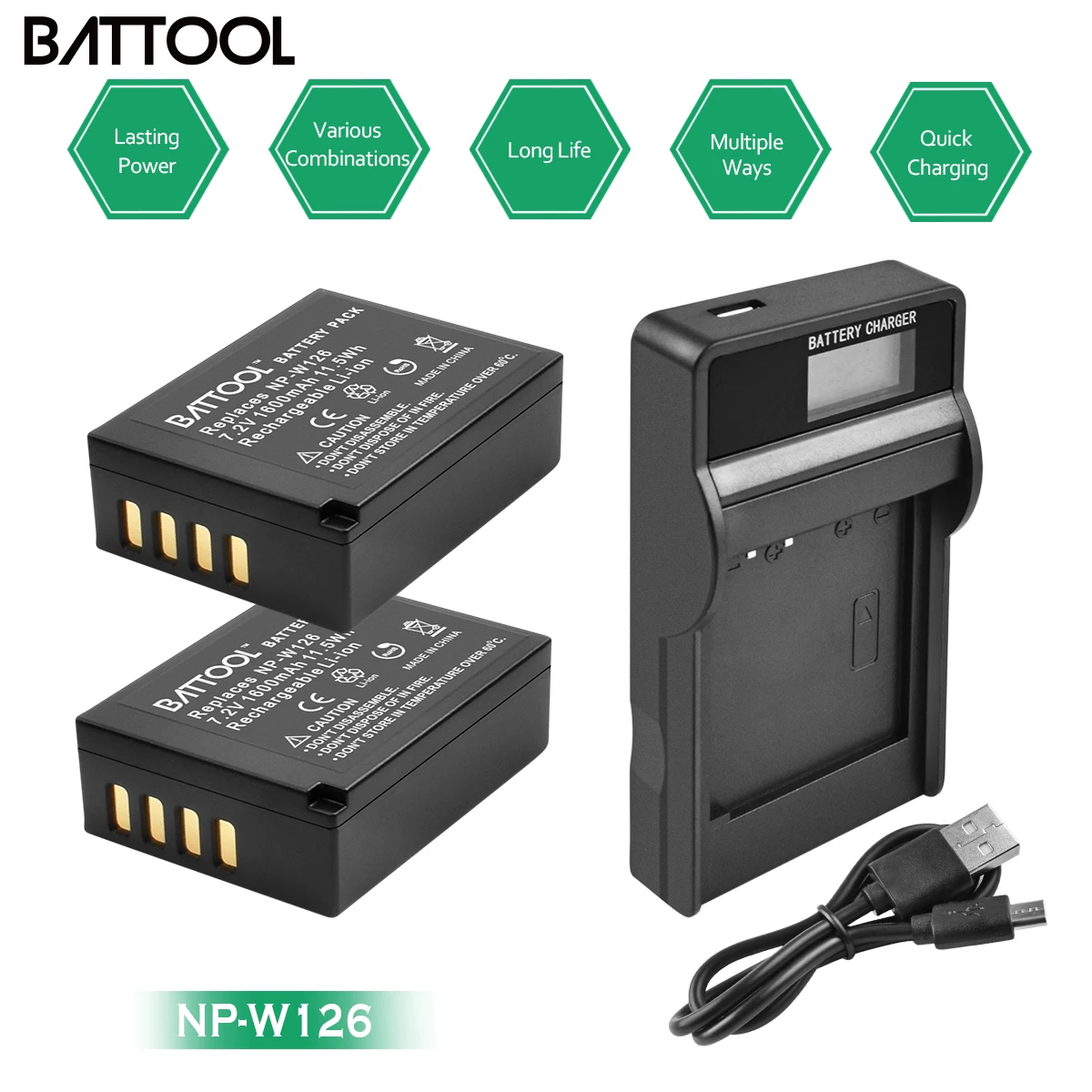 Батареи batcool 1400 мАч NP W126 NPW126 для Fujifilm Fuji X Pro1 XPro1 T1 XT1 HS30EXR HS33EXR X|Цифровые