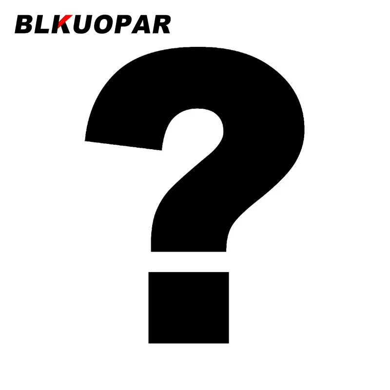 

BLKUOPAR для знака вопроса, автомобильные наклейки, солнцезащитные наклейки виниловые наклейки для стайлинга автомобилей, кондиционера, украш...