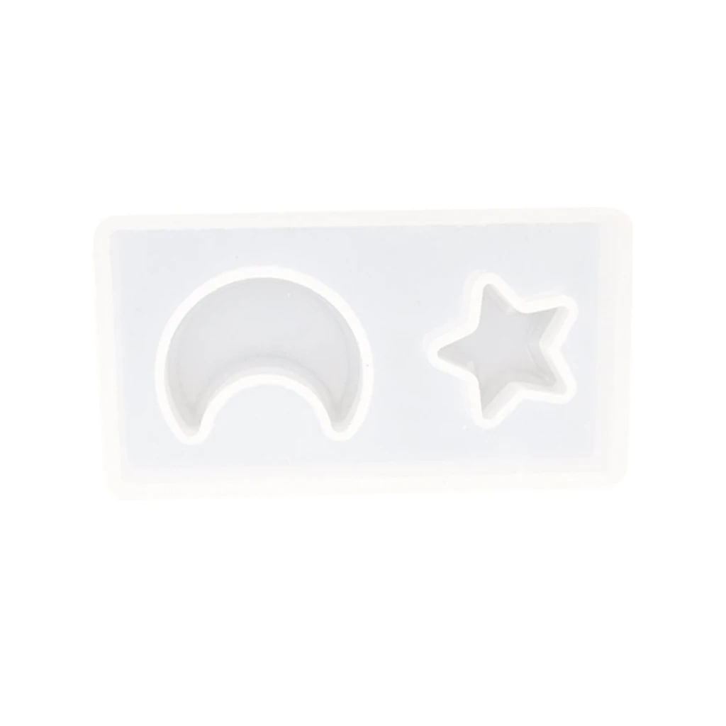 Прозрачный силиконовый пресс-форма лунной звезды Fondant (сахарная) украшение для