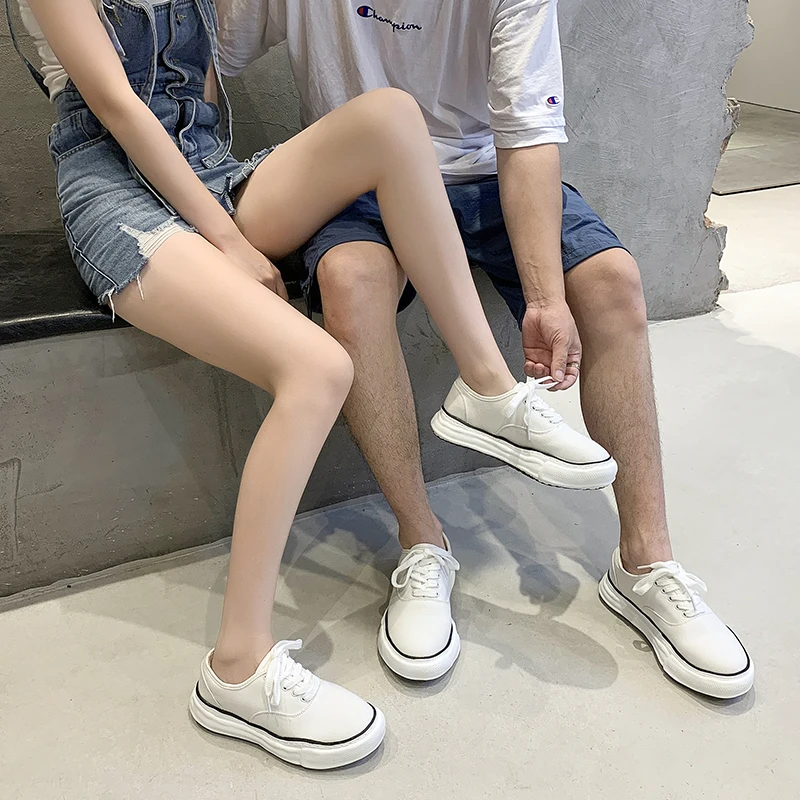 

Men's Black Canvas Shoes,Women's Full Vulcanized White Shoes,Non-Slip Casual Skateboard Shoes,Classic Sports Shoes, Couple Shoes