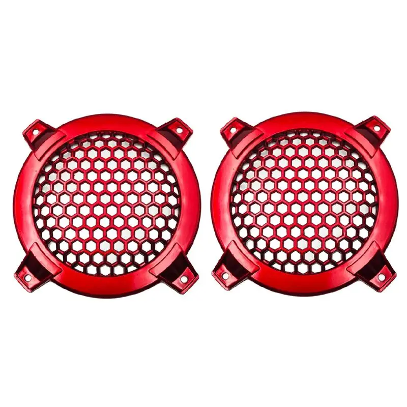 2PCS 4Inch Audio Speakers Protective Cover Case Tweeter Speaker Grill Mesh DIY For Home Theater Parts Accessories | Электроника