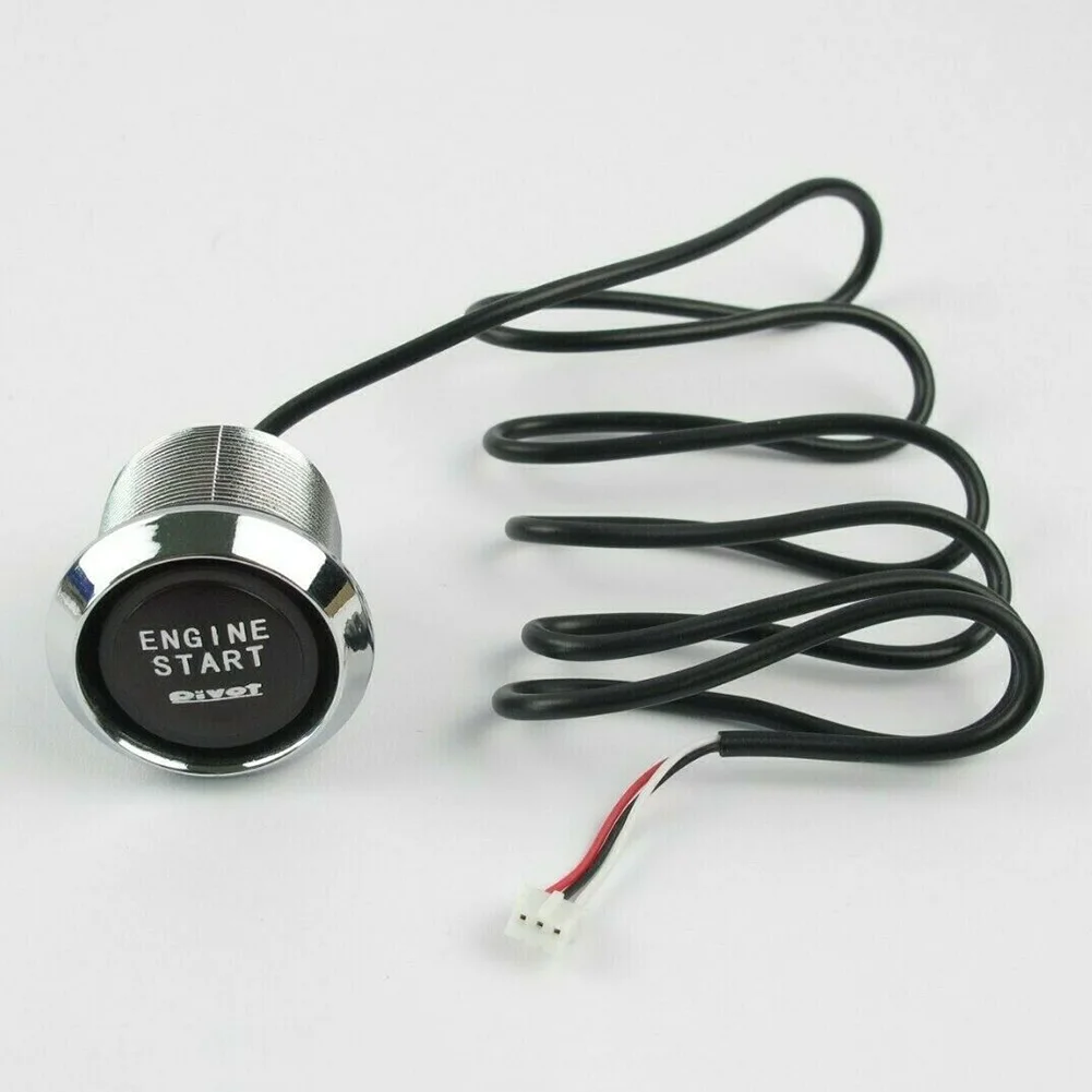 DC 12V LED Light Push Starter Spare Parts Universal Control Auto On Off Ignition Engine Start Button Switch Car Keyless | Автомобили и