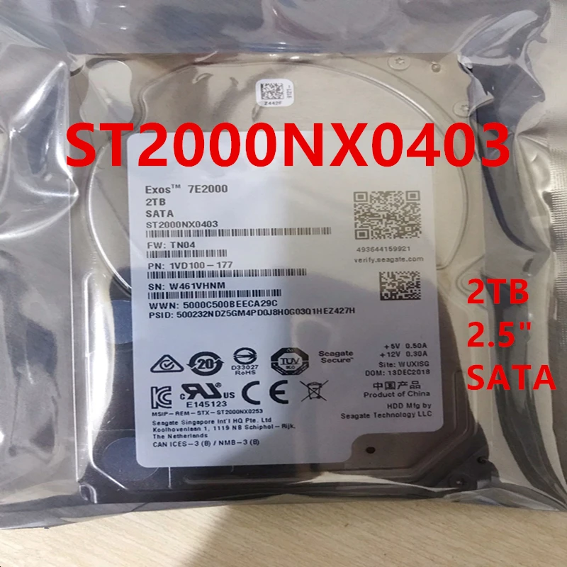 Новый оригинальный HDD для Seagate 2 ТБ 5 &quotSATA 6 ГБ/сек. 128 МБ 7200 об/мин внутреннего