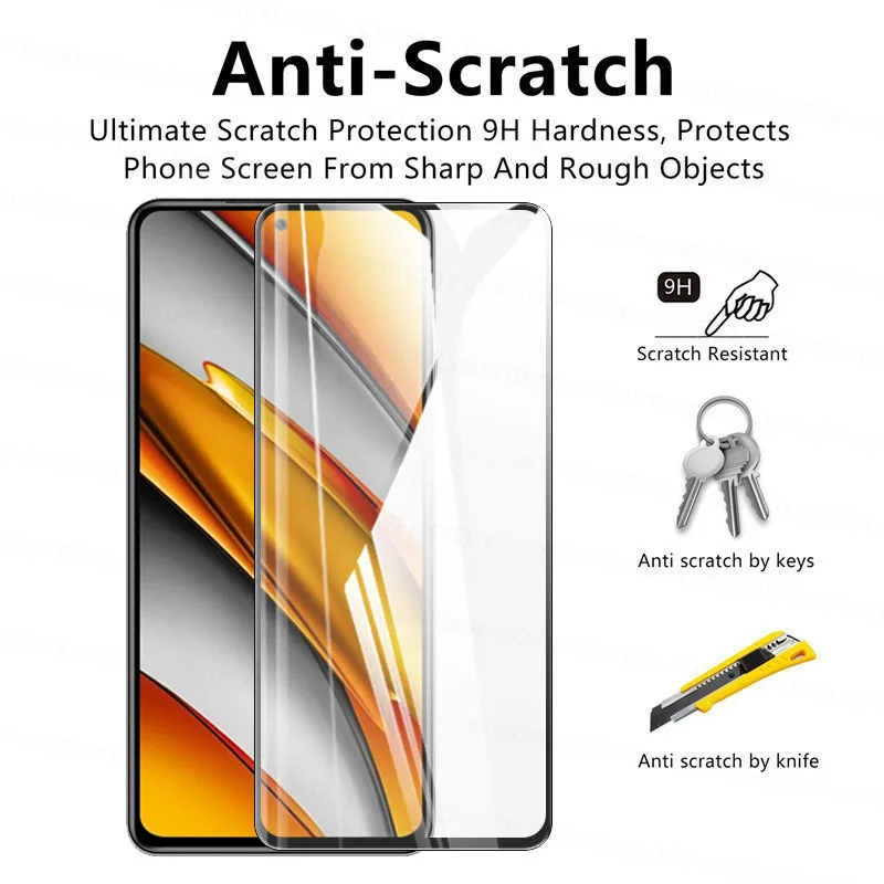 4 in 1 2 5d tempered glass for xiaomi poco f3 glass for poco f3 x3 m3 pro screen protector camera len film for poco f3 x3 m3 nfc free global shipping