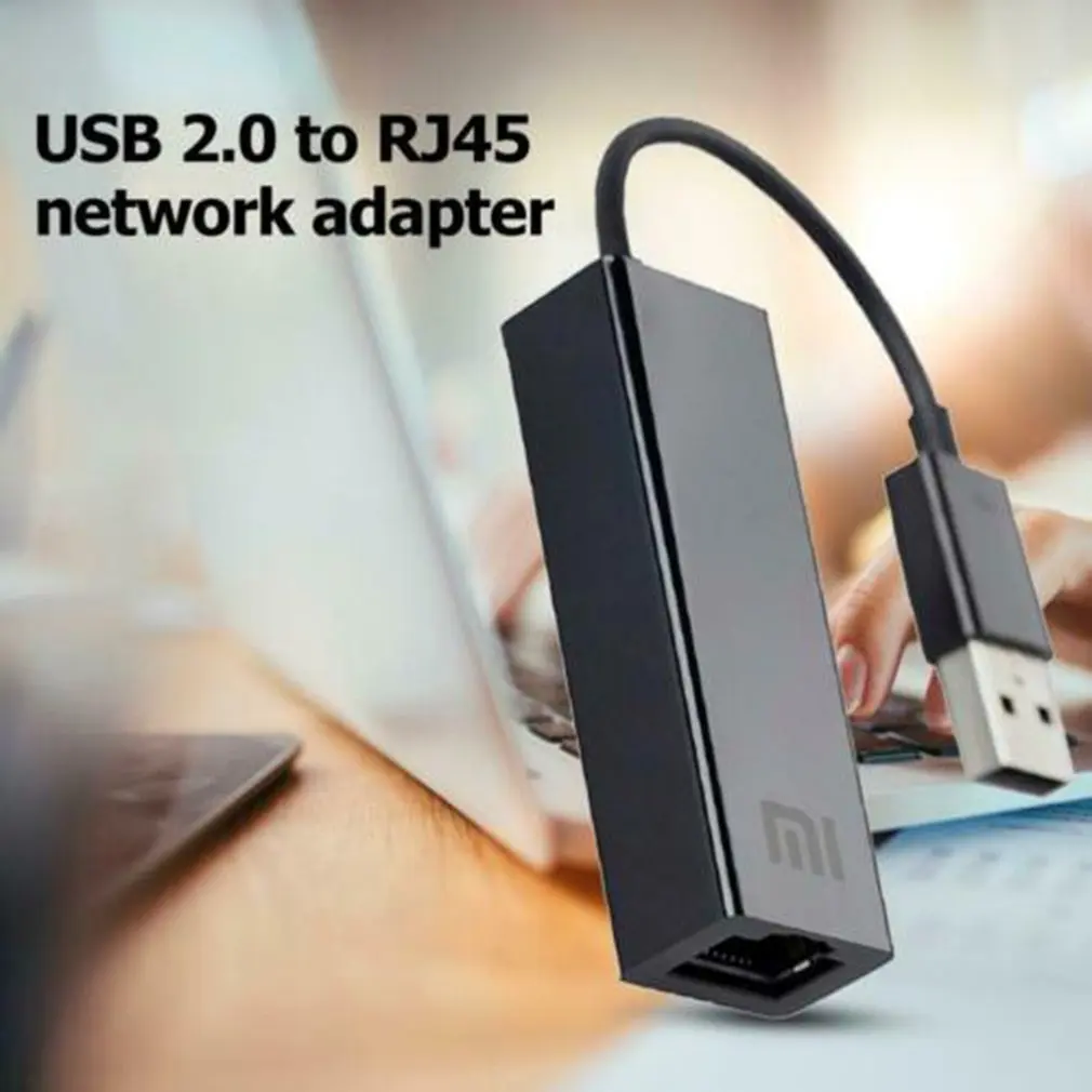 Xiaomi USB к Ethernet карты RJ45 кабель адаптера внешней 10/100 Мбит/с на mi коробка 3 3C 3S 4 4C SE ноутбук Laptop персональный компьютер Usb2.0