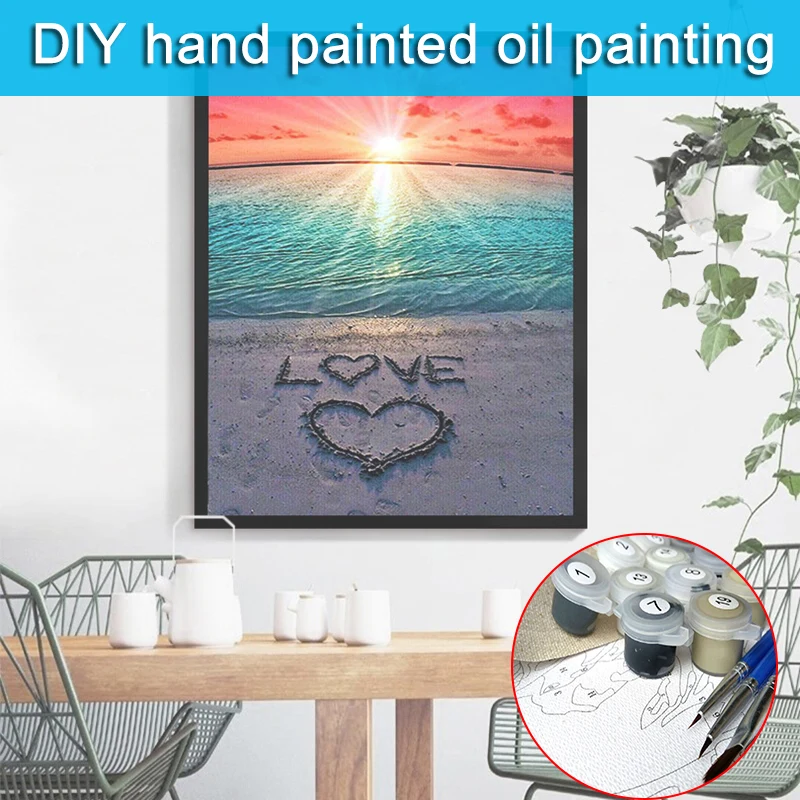 

Набор для рисования по номерам на холсте, 40x50 см