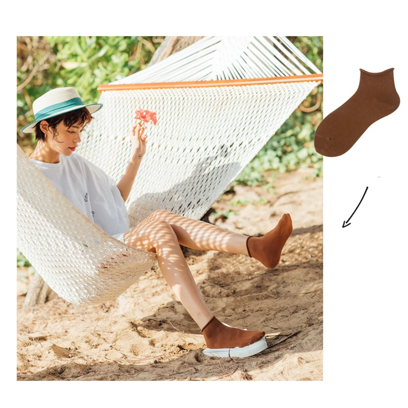 Носки женские повседневные дышащие хлопковые однотонные 1 пара 2019|Носки| |