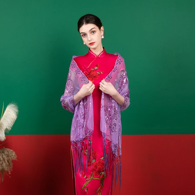 Женское кружевное болеро с блестками вечернее платье накидка Болеро для свадьбы