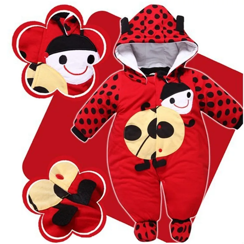 Winter Girl Hat Jumpsuit Shoes Set born Outerwear Layette Down Clothing Boy Coat Parkas Baby Clothes Snowsuit Suit |