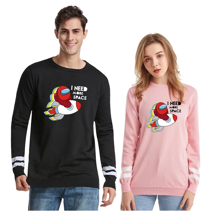 Пуловер мужской/женский в стиле хип-хоп с длинным рукавом | Женская одежда