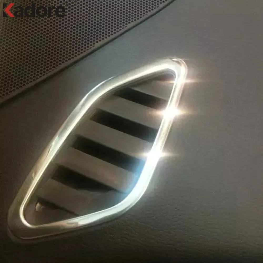 Для Nissan Murano 2015 2016 2017 2018 Внутренняя крышка из нержавеющей стали с вентиляционным