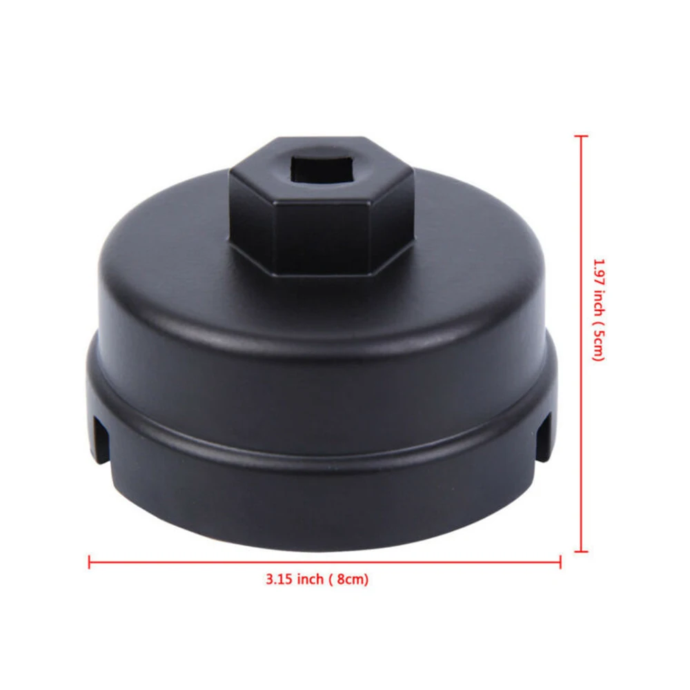 

New Auto Black Oil Filter Wrench Cap Remover Repair Tool Fits For Toyota Lexus 14Flutes Car Accessories Oil Filter Wrench Remove