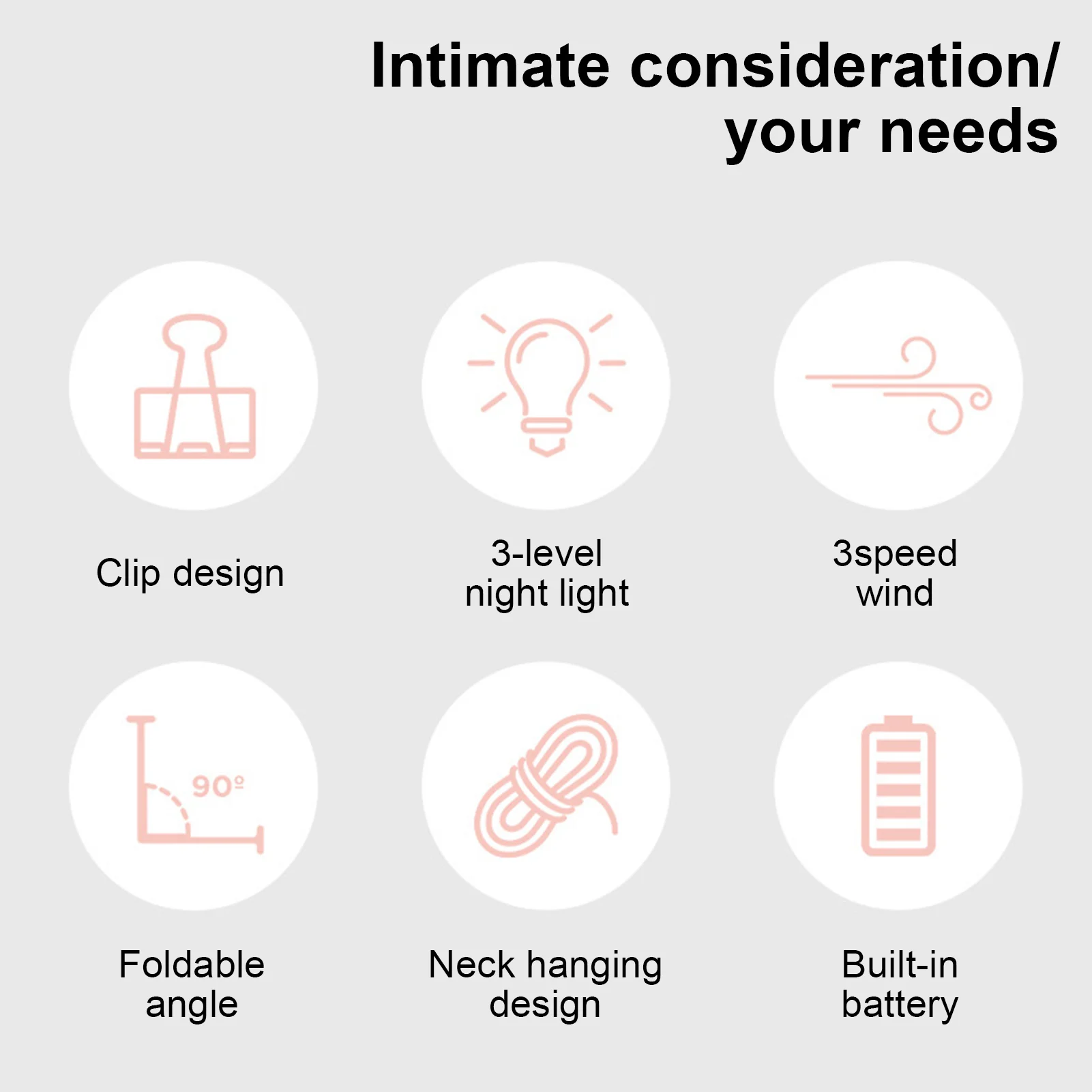 

Portable Selfie Light Fan Clip Mobile Phone USB Charge Night Ring Fill Light Live Lamp Summer Outdoor Office