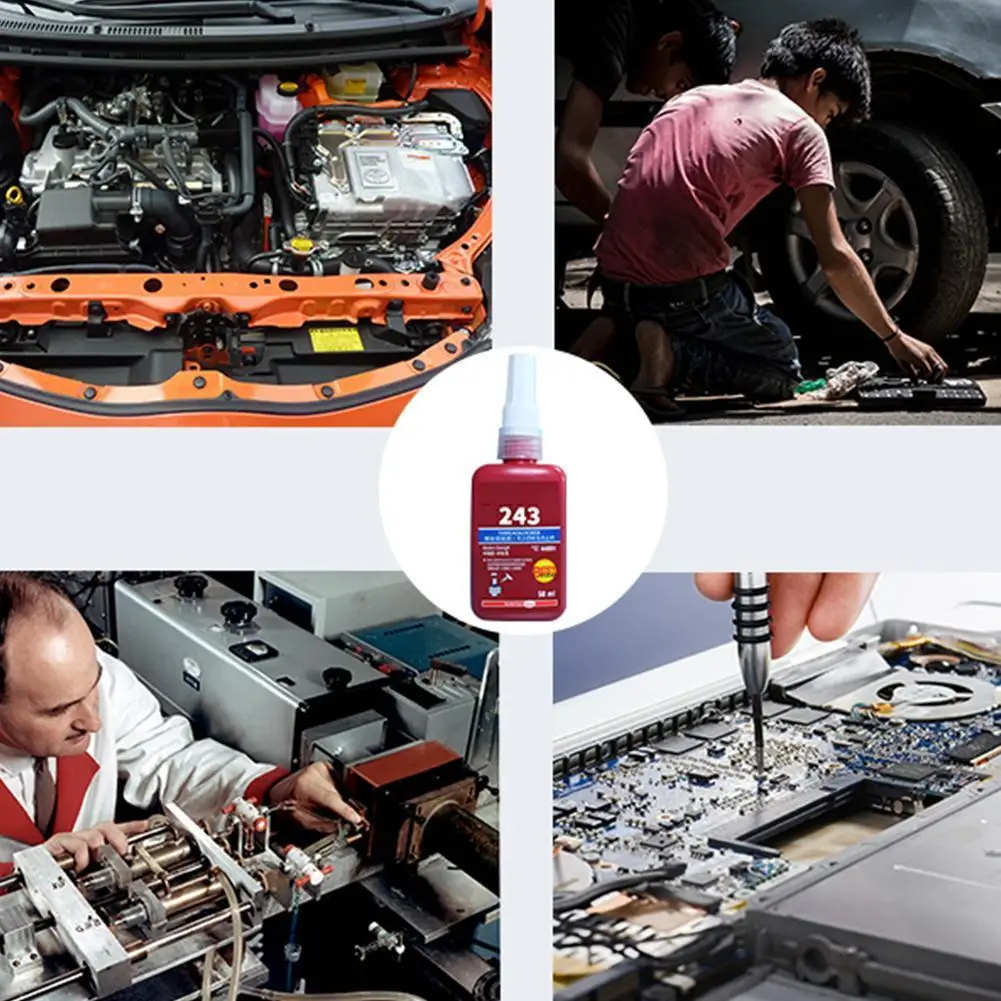 

50ml 243 Glue Medium Strength Threadlocker Anaerobic Glue Lock Thread Screw Anti-corrosion Sealing Adhesive Wire Adhesive Z4R0