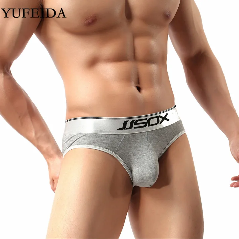 

YUFEIDA Sexy Men Underwear Briefs Open Butt Thongs Male Gay Sissy Panties U convex Bulge Pouch Low Rise Underpants Mens Briefs