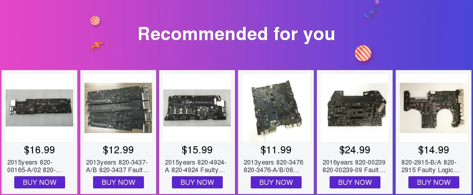 820-2330-A 820-2330 неисправная Логическая плата для Apple Macbook Pro 1" A1286 ремонт