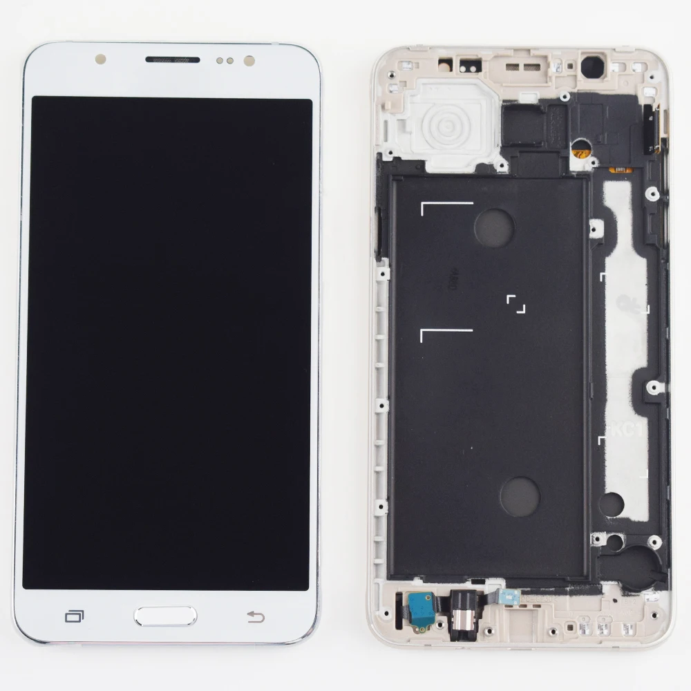 Для samsung Galaxy J7 lcd J710 SM J710F J710FN J710M J710H J710A DS lcd дисплей+ кодирующий преобразователь сенсорного экрана в сборе рамка