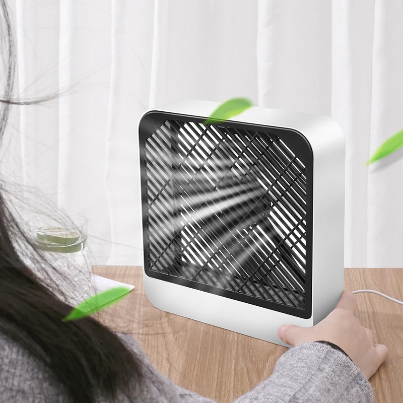

Square Simple Household USB Charging Fan New Style Summer Portable Dormitory Strong Wind Office Desktop Silent Electric Fan