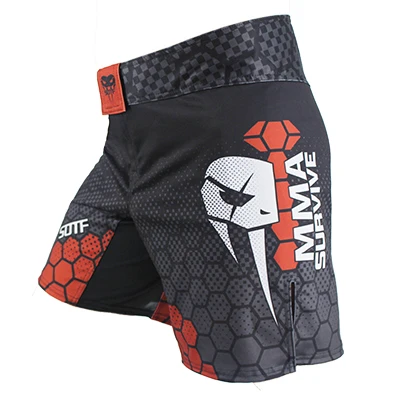 Синие узкие джиу-джитсу, MMA боксерские трусы mma Шорты Муай Тай Санда шорты для кикбоксинга одежда для бокса дешевые мужские ММА шорты - Цвет: SOTF-DK6