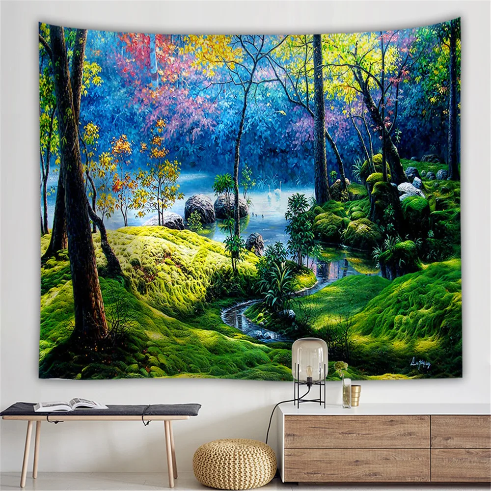 Морской цветок Садовый гобелен домашний декор дом фермерского дома Настенный