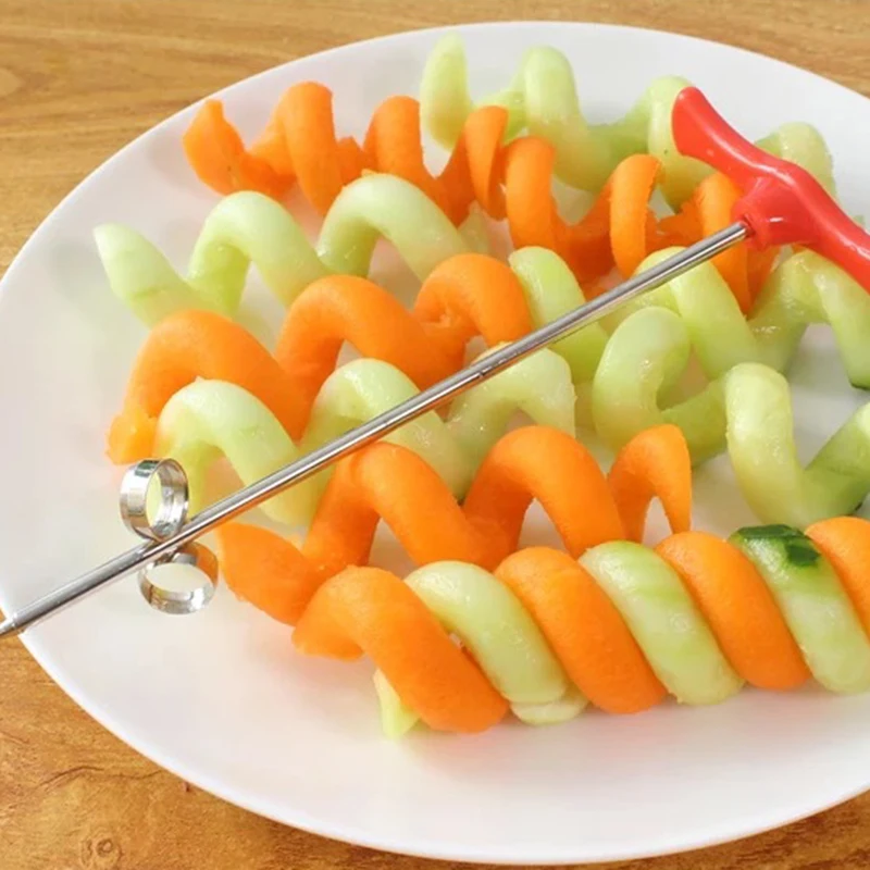 

Potato Spiral Cutter Manual Roller French Fry Cutter Making Twist Shredder Grater Kitchen Gadget Cooking Tools Vegetable Slicer