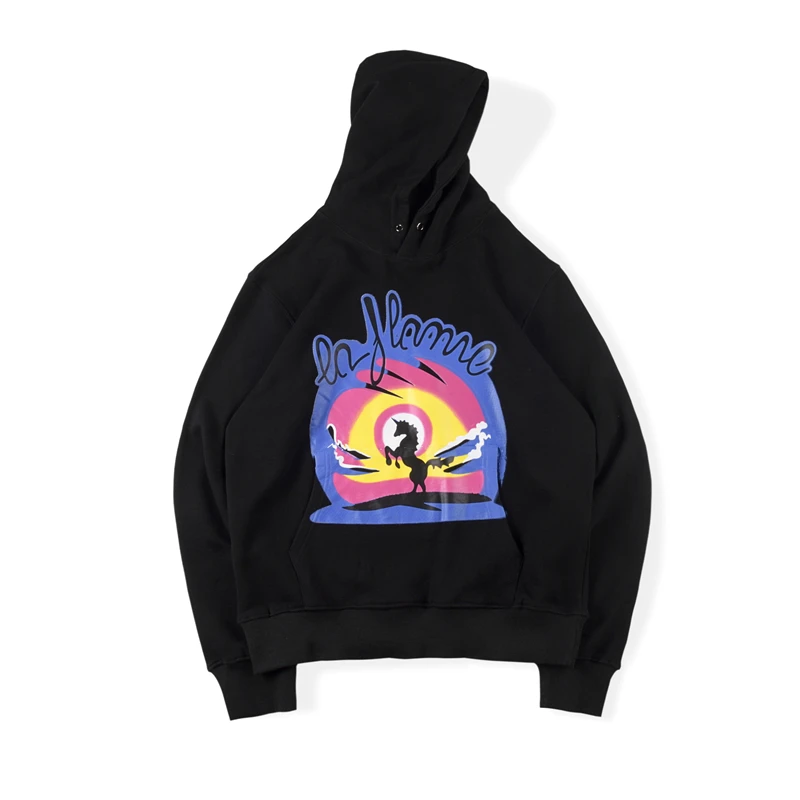 

2021 New Travis Scott Cactus Rainbow Unicorn Pattern Hoodie Winter Travis Scott Cact Hip Hop Hoodie