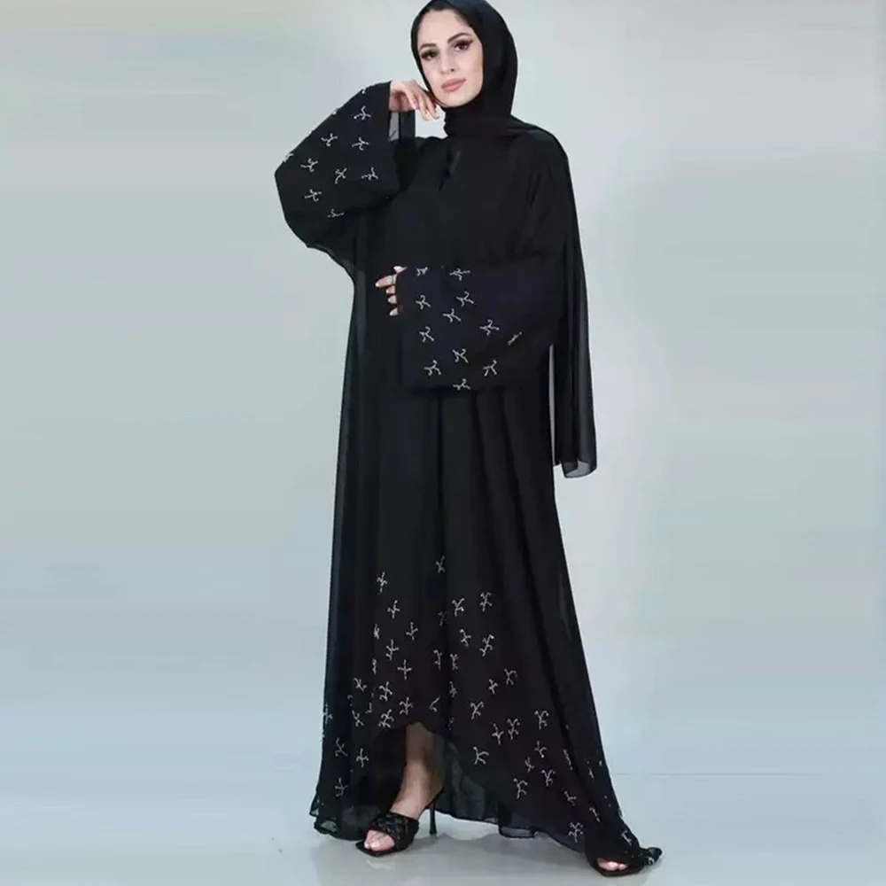

Открытая абайя Дубай халат кафтан Абайи Исламская одежда для женщин индейка мусульманское кимоно для женщин женское платье кафтан марокка...