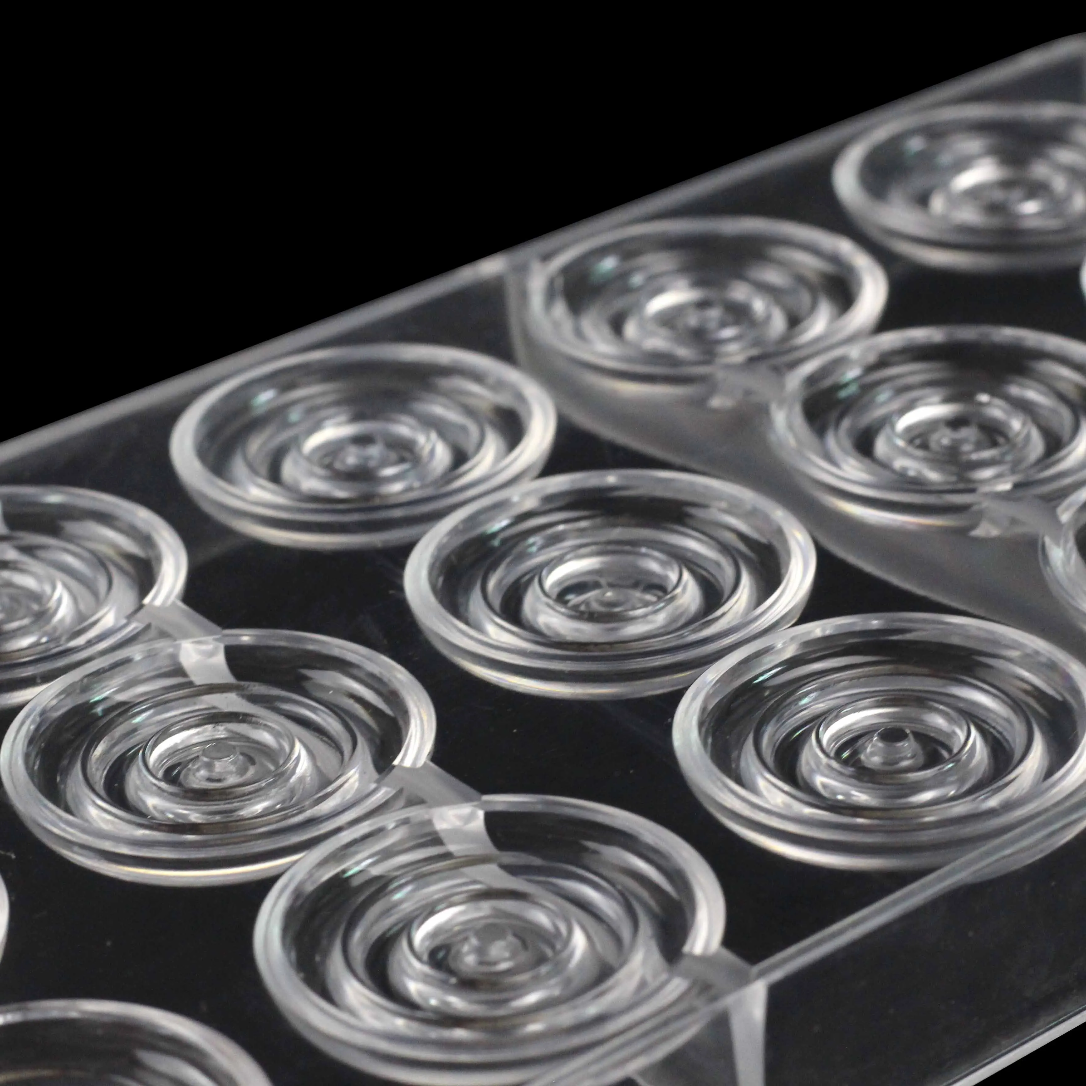 Форма для шоколада из поликарбоната в форме спирали 15 ячеек | Дом и сад