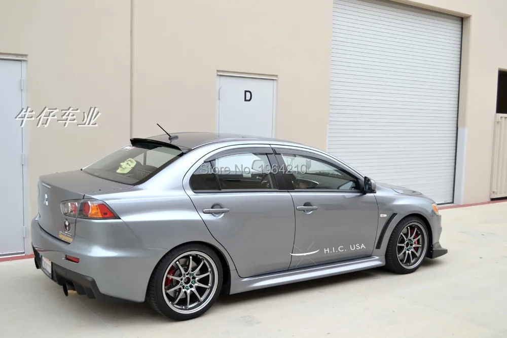 Автомобильный стайлинг для Mitsubishi Lancer EX Evo 2008 2015 из абс пластика задний спойлер на
