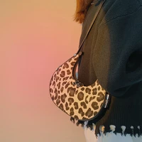 fashion portable french womens fashion leopard armpit color single shoulder messenger bag