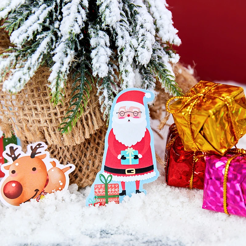 40 шт./корт. Рождественская тематическая коробка наклейка бронзовые канцелярские