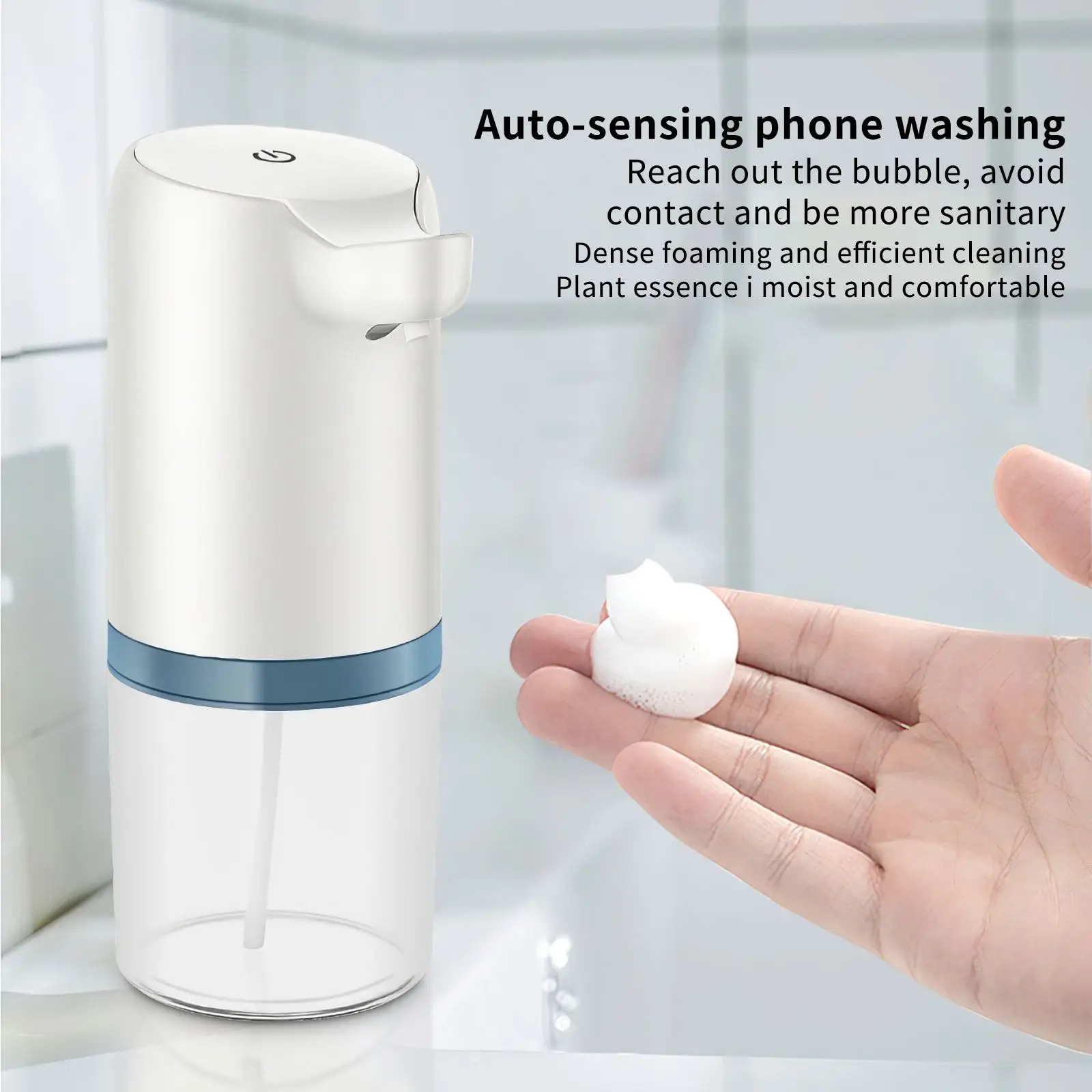 

400 мл автоматический диспенсер для мыла USB зарядка инфракрасный индукционный датчик ручная мойка дезинфицирующее средство для рук Кухонные...