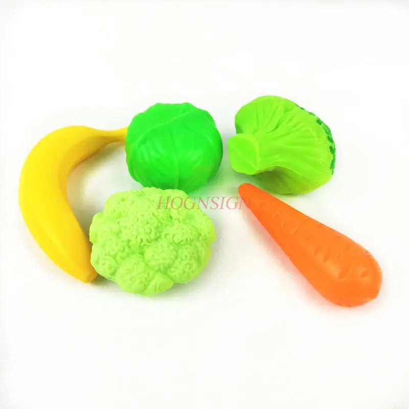 

5pcs kitchens toys Simulation Food Kitchen Toy Broccoli Carrot Dutch Beans Vegetables Toys For Kids 2020