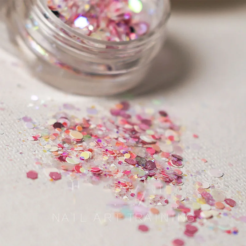 Светильник с золотым шампанским металлическим блеском шестигранный микс для