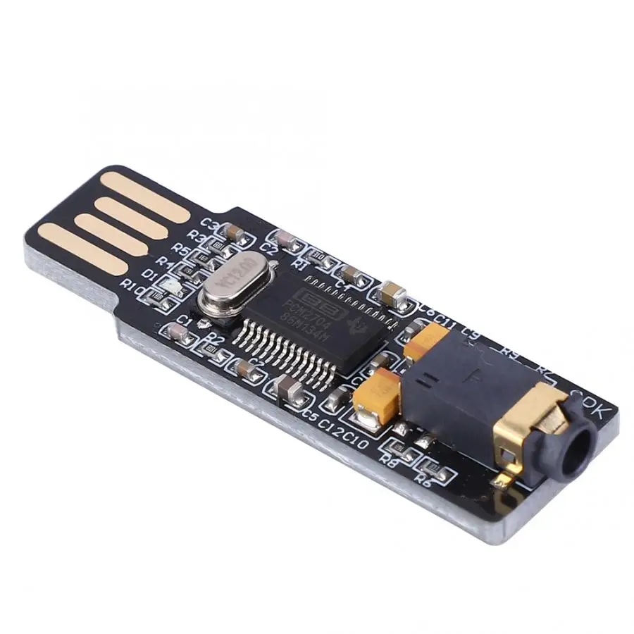VHM 305 мини накопитель USB звуковая карта чип DAC декодер плата для ПК ноутбук