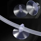 10x аквариумные держатели на присоске для аквариума, для пневматической линии, шланг, насос, крепежный зажим, аксессуары, эластичные, легко установить