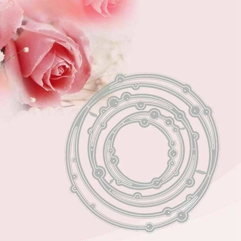 Штамп для резки сделай сам Модные металлические штампы 3D точечный круг тиснение