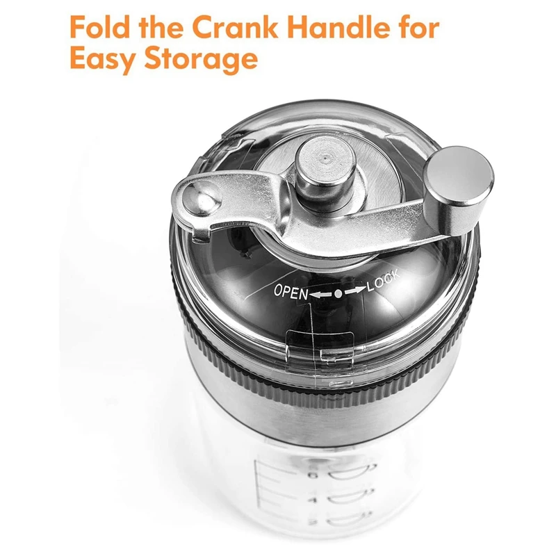 

1 Set Manual Coffee Grinder with Adjustable & 2 Pcs Wooden Ladle Soup Spoon Long Handle Ladle Cookware