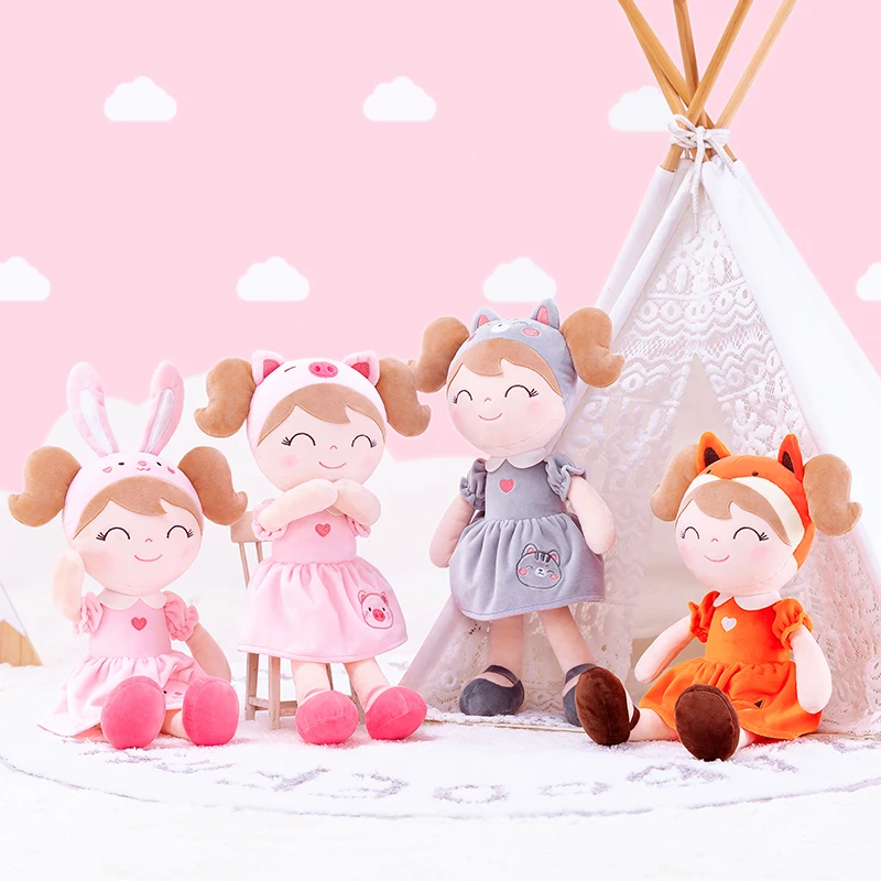 

Gloveleya Stuffed Animal Dolls 2021 New Design Spring Girls Forest Animal Doll Soft Plush Toys Baby Girl's GIfts Kids Ragdoll