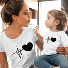 Летняя семейная Одинаковая одежда, футболка для мамы и дочки, одежда для сына, женская футболка для мамы, футболка для маленьких девочек и мальчиков