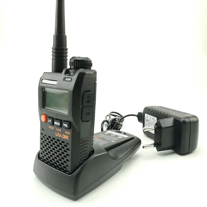 Портативная рация Baofeng UV 3R Mini Walkie Talkie 2W 3 7 V портативное радио UHF VHF двухдиапазонный