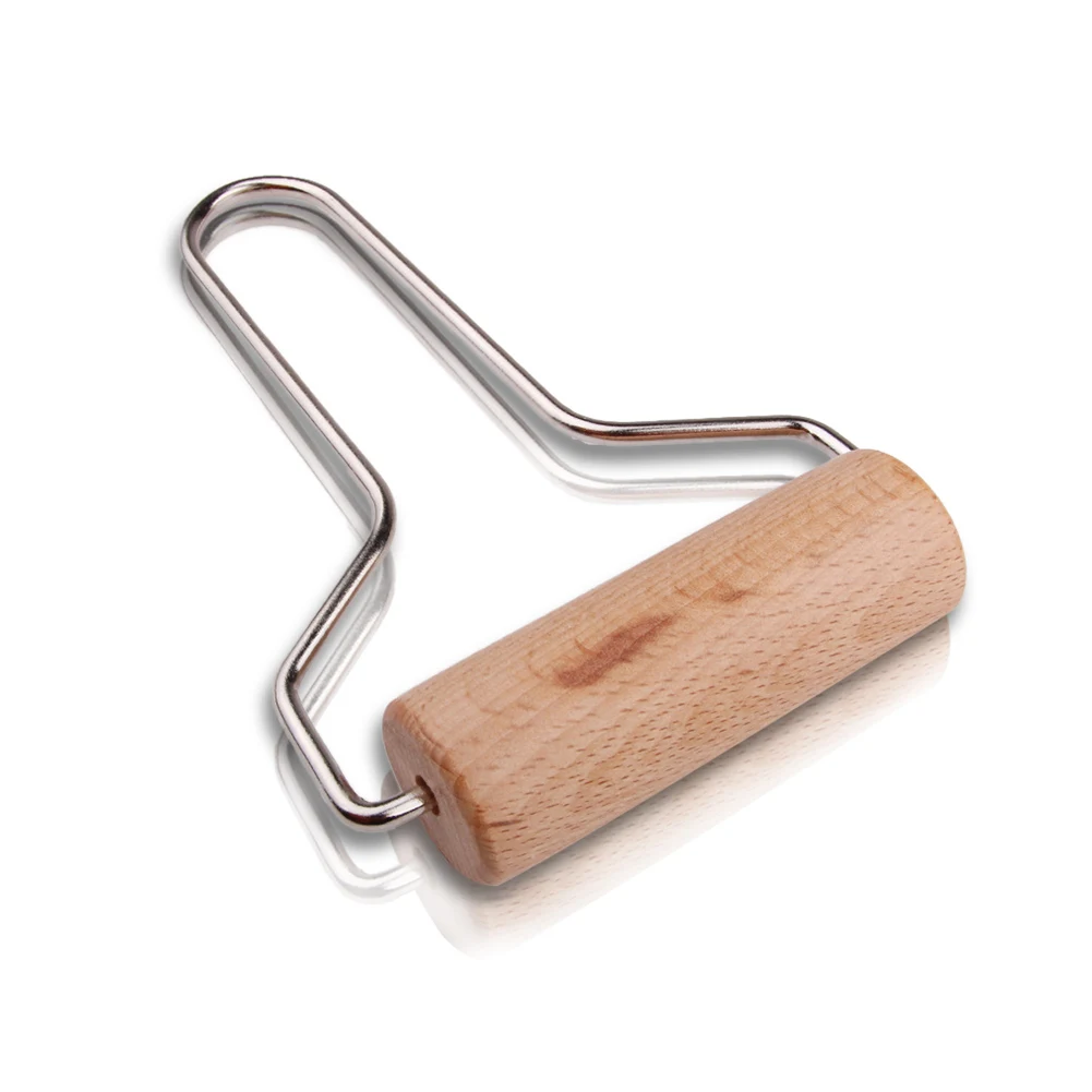 Kitchen Sculpey Craft Arts Ceramics Rolling Tool Manual Polymer Stainless Steel Ergonomic Useful Practical Handle Wood Stamping | Дом и сад