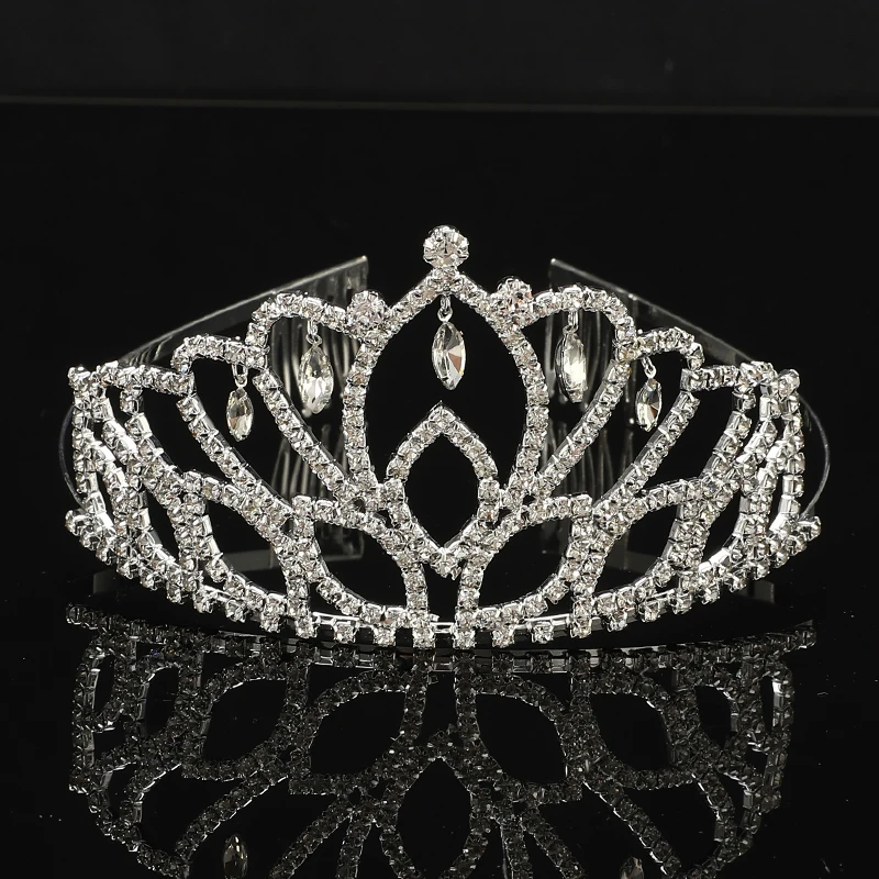 Стразы тиары свадебные аксессуары для волос головной убор корона невесты