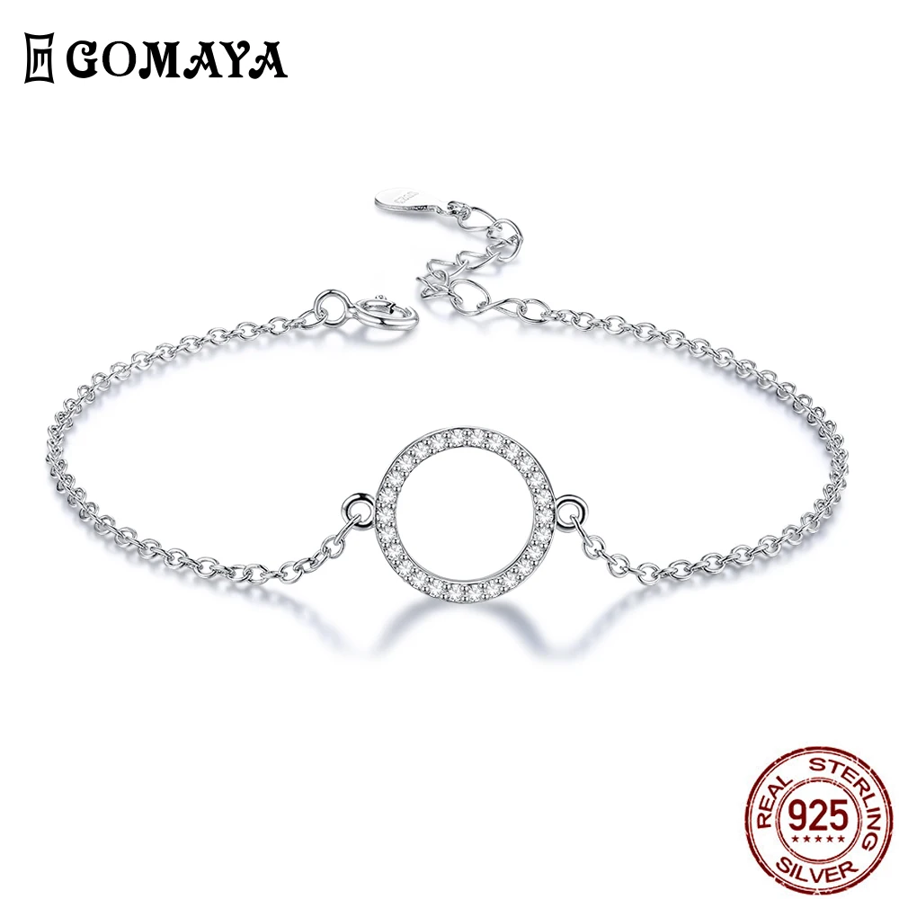 

Браслет женский из серебра 925 пробы, с кубиками циркония
