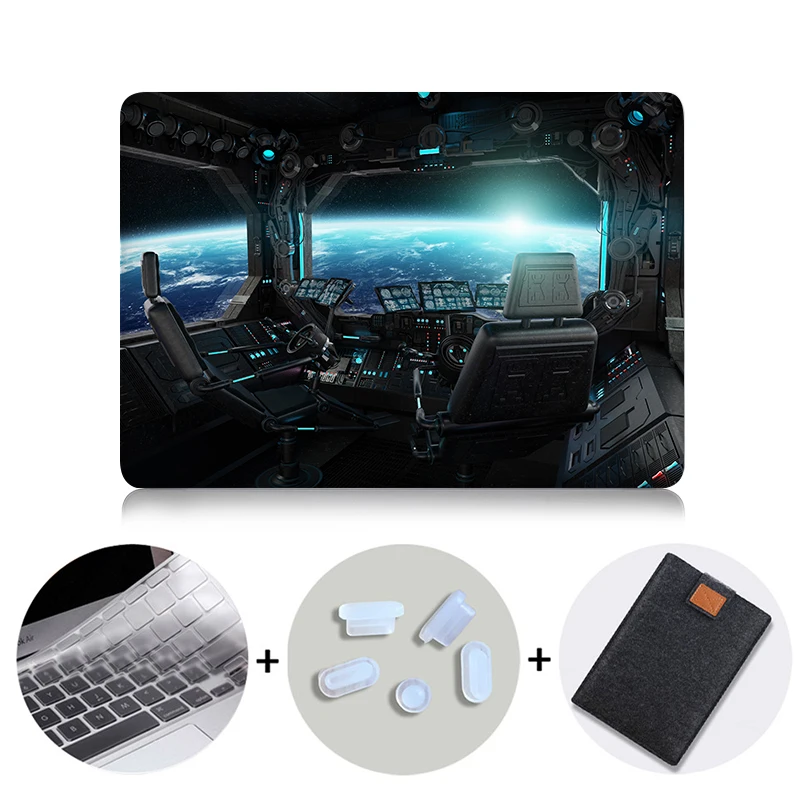 Чехол MTT для Macbook Air Pro retina 11, 12, 13, 15 дюймов, чехол с сенсорной панелью, космическая капсула, 13,3, 15,4 дюймов, чехол для ноутбука A1706, A1466 - Цвет: MB03
